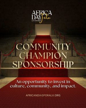 Africa Day Event Sponsorships (Community Champion)