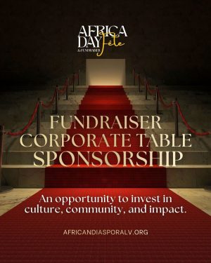 Africa Day Event Sponsorships (Fundraiser Corporate Table Sponsor)